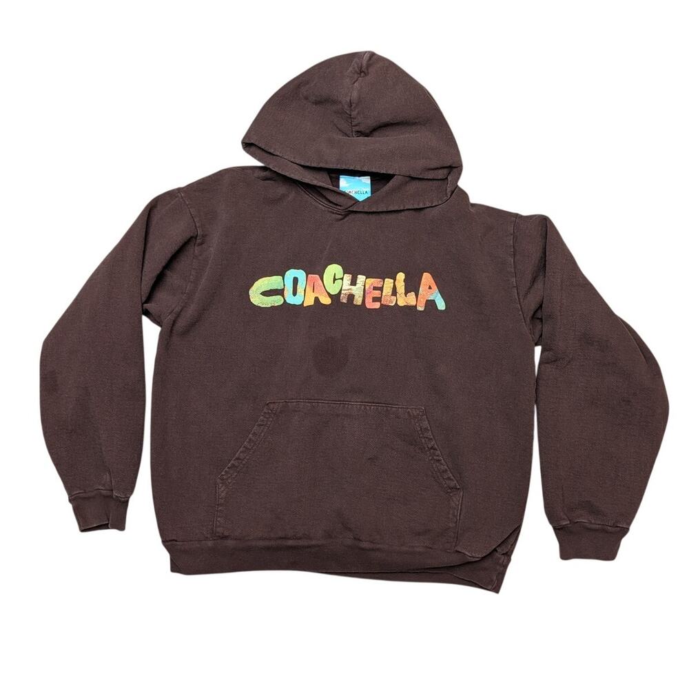 Coachella 2024 Festival Lineup Puff Print Hoodie Men's XL Tyler the Creator